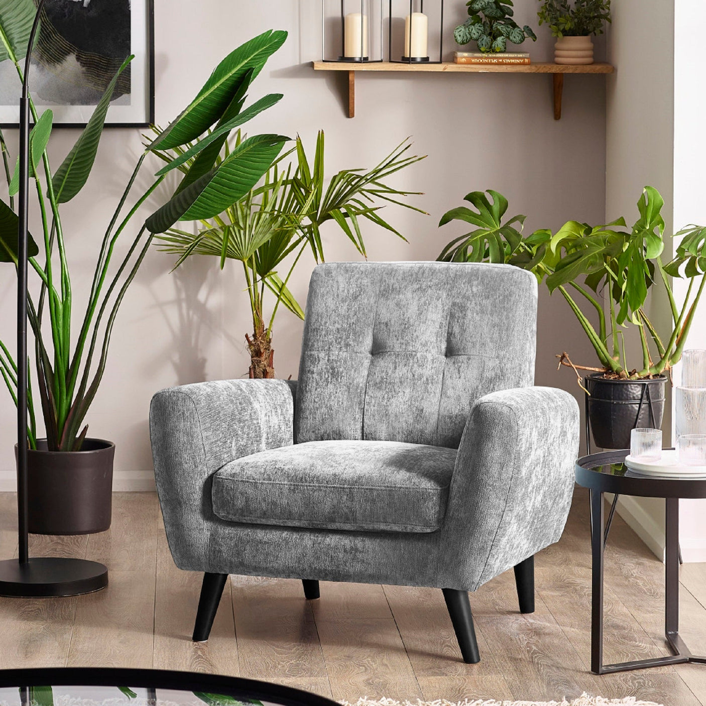 Monza Chair - Light Grey - MON403