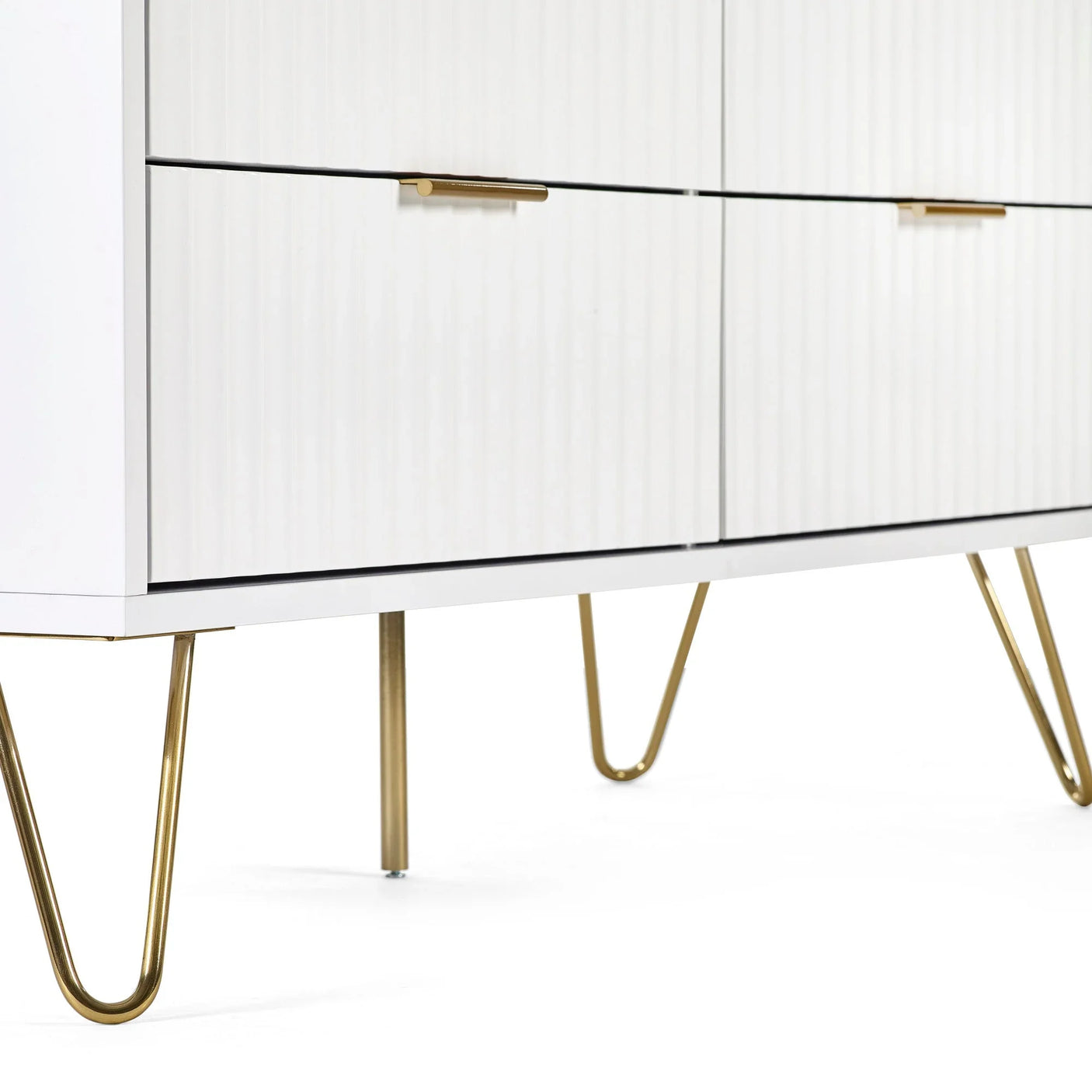 Murano 6 Drawer Chest - White - MUR005