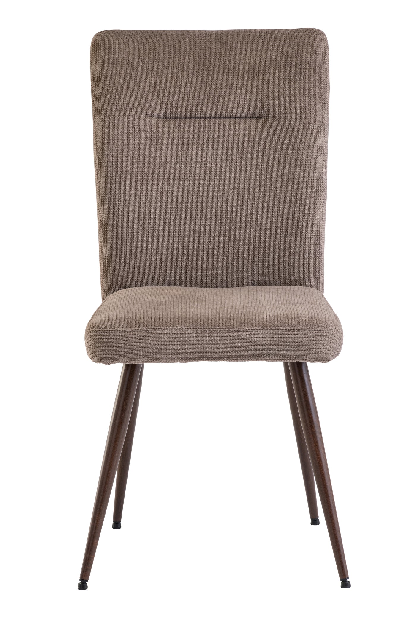 Mocha Fabric Dining Chair with Wenge Legs Elegant Dining Furniture