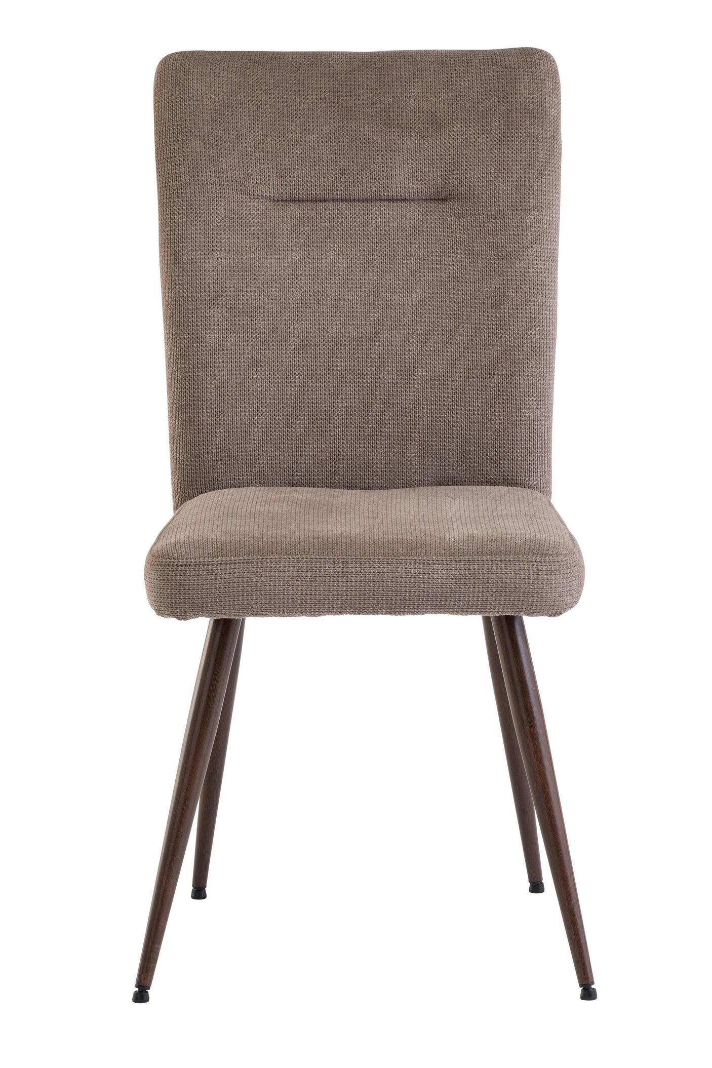 Mocha Fabric Dining Chair with Wenge Legs Elegant Dining Furniture