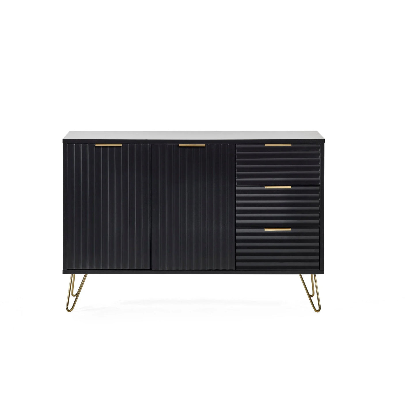 Murano Large Sideboard - Black - MUR106