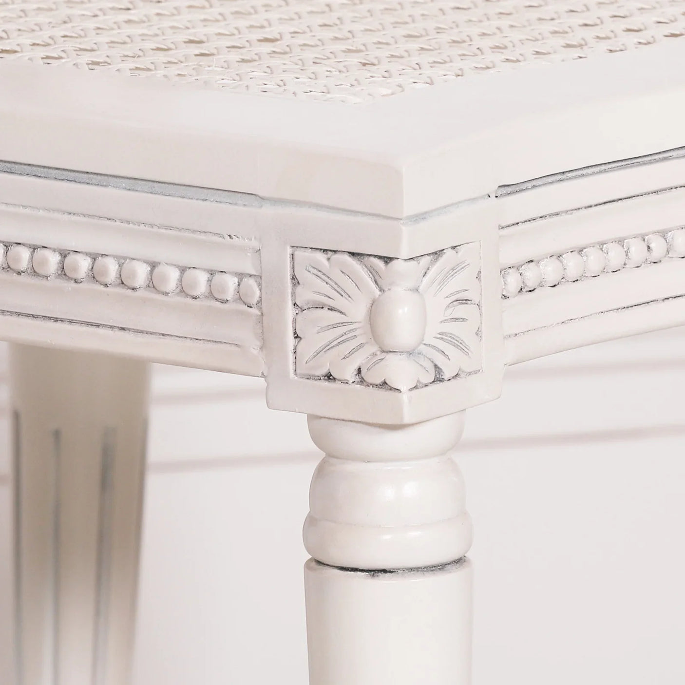 Off White Chateau Rattan Dining Chair