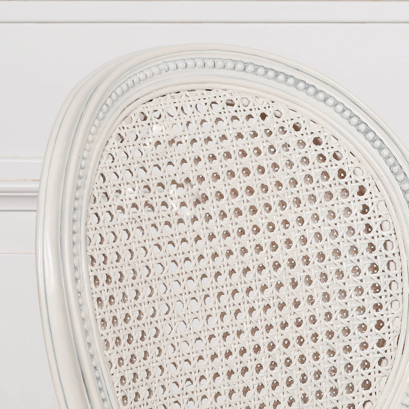 Off White Chateau Rattan Dining / Bedroom Arm Chair