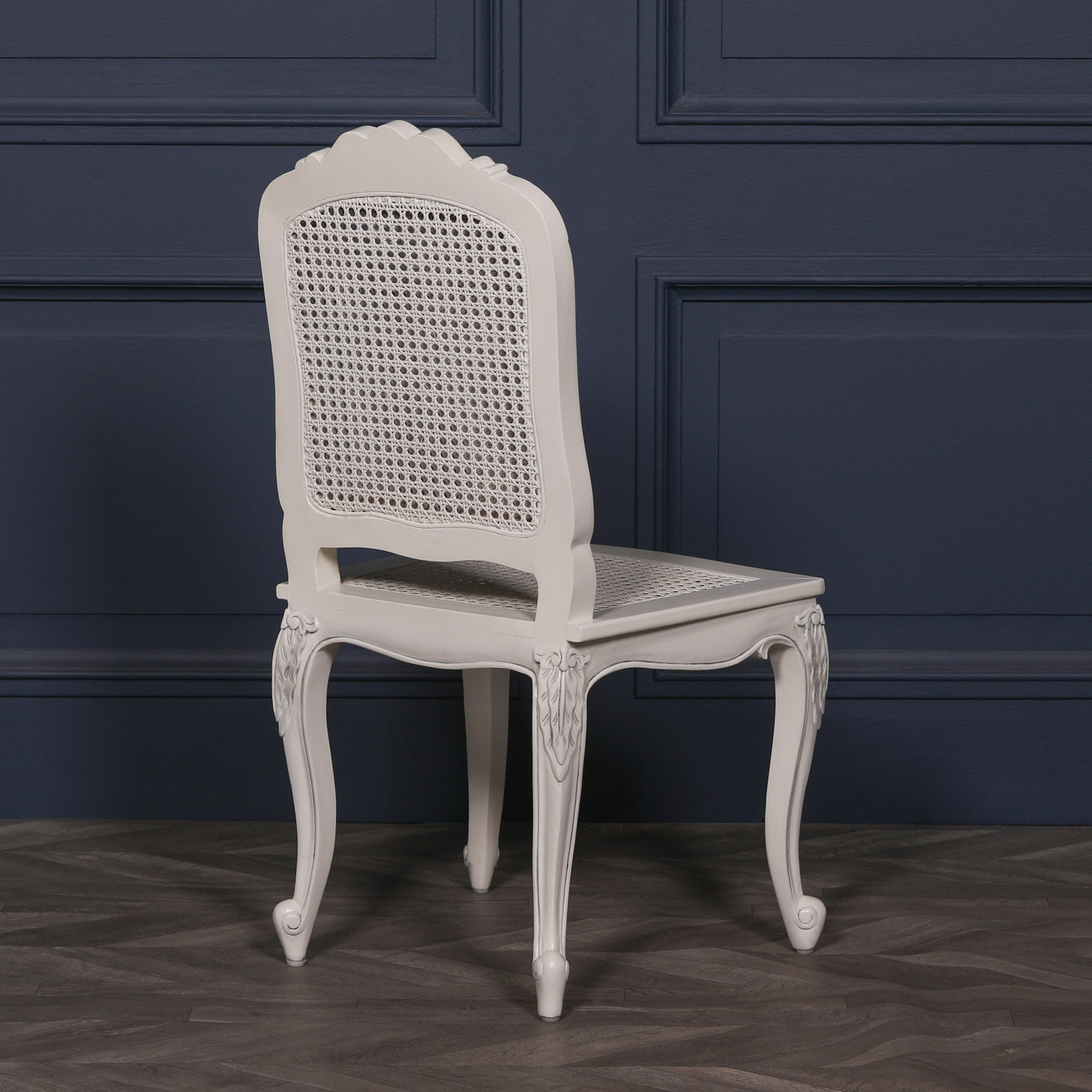 Off White Rattan Dining / Bedroom Chair