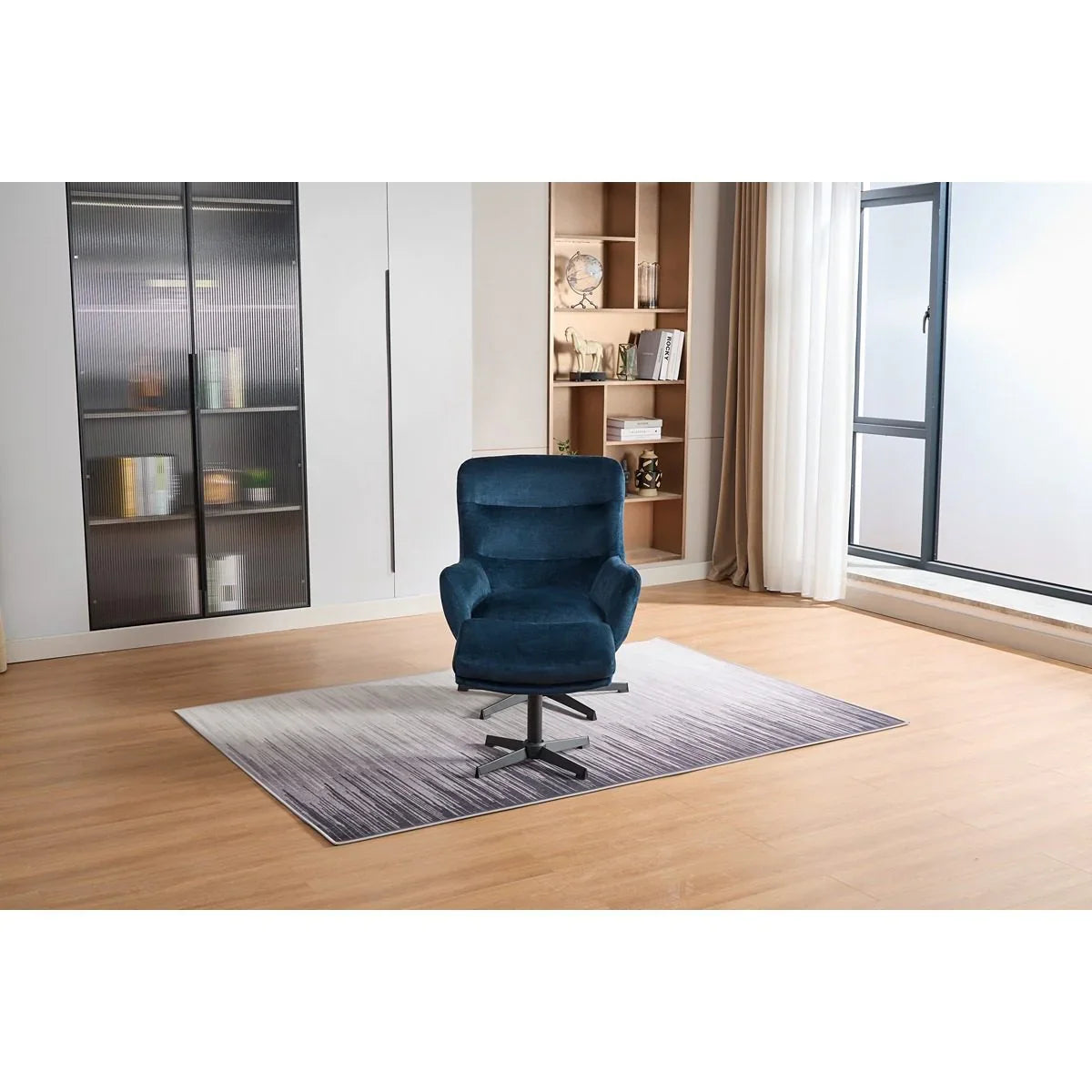 Isla Swivel Recliner With Footstool