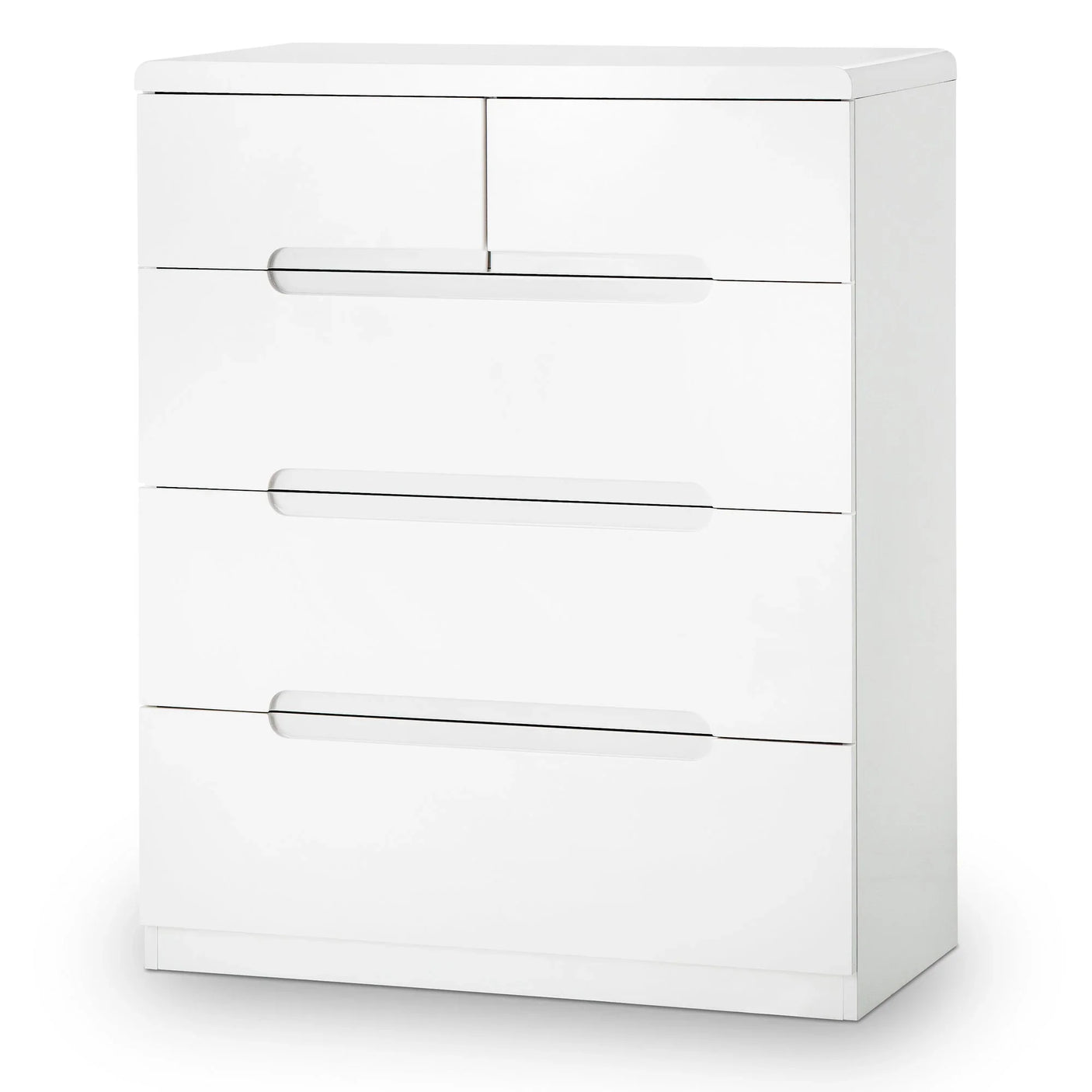 Manhattan 3+2 Drawer Chest - White - MAN203