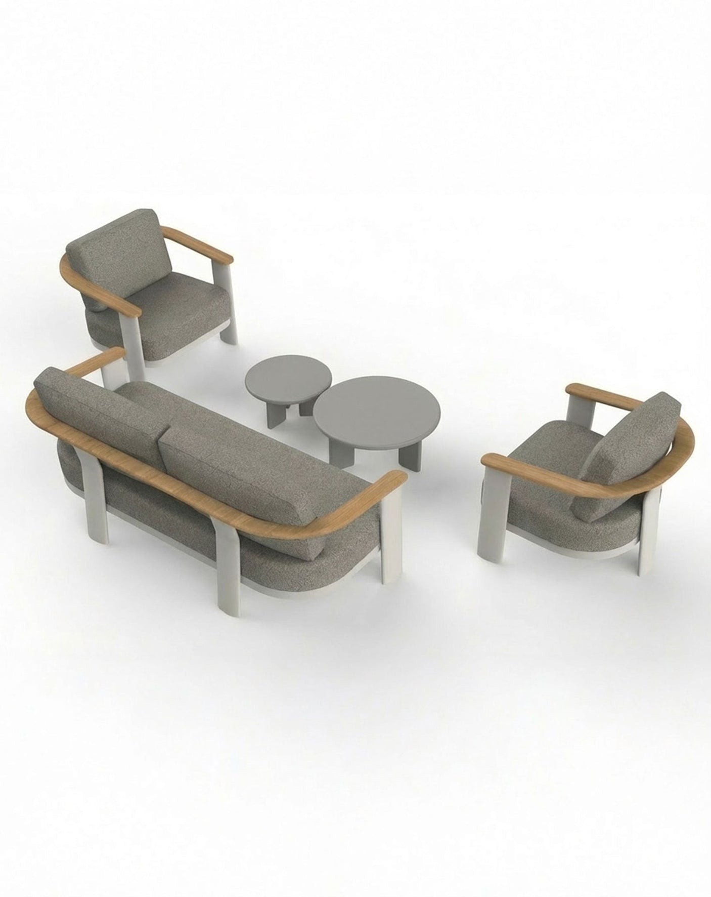 Image of NAIA 5 Seater Lounging Set with Coffee Table