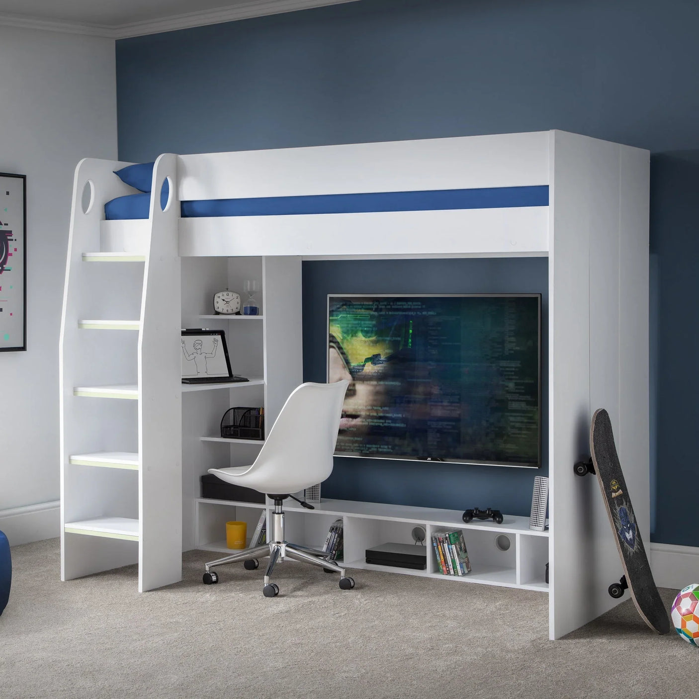 Nebula Gaming Bed With Desk - Black - NEB001