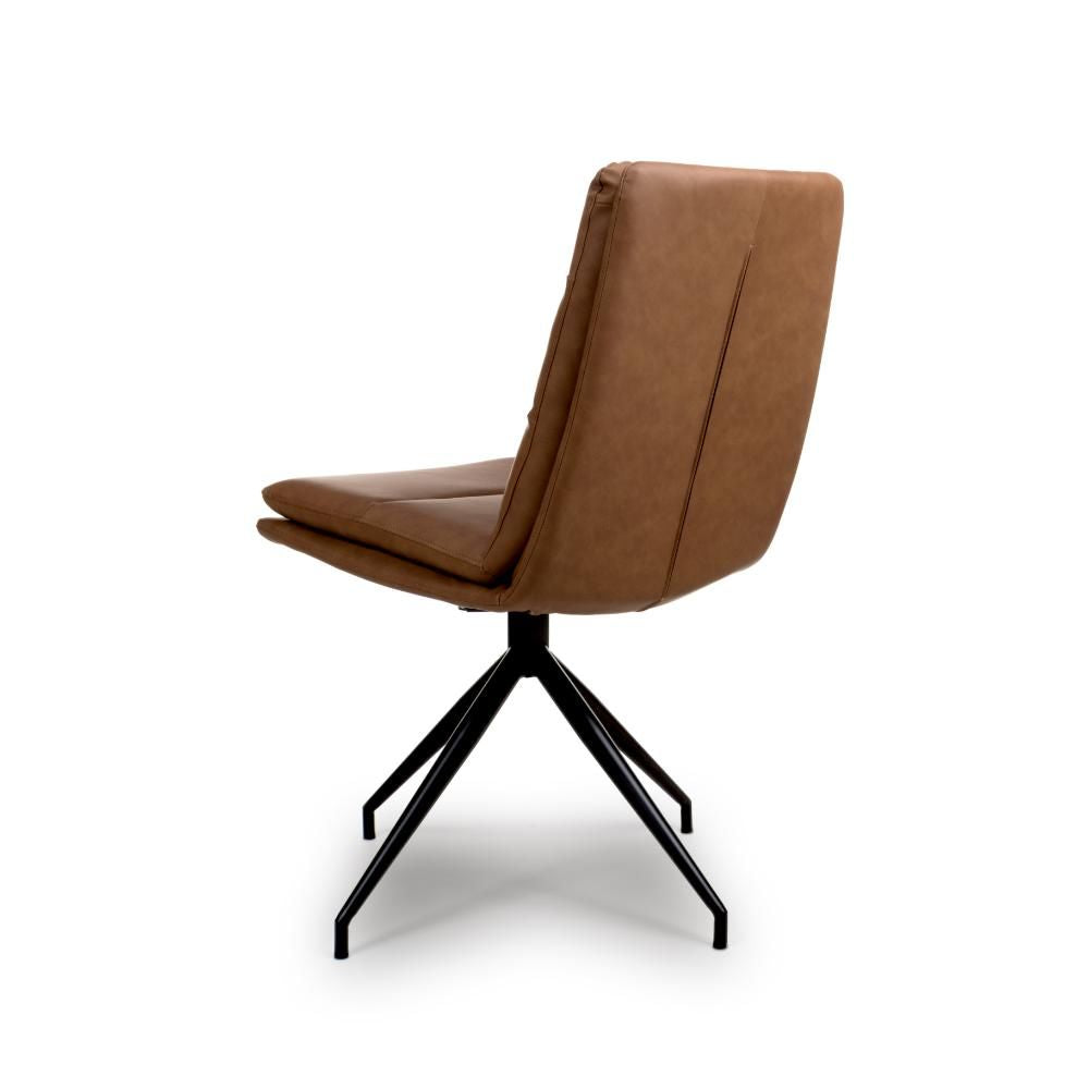 Nobo Swivel Chair - Tan (sold in 2's) - Image 3