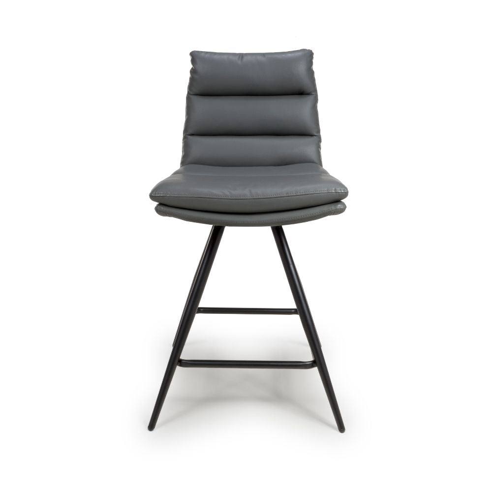 Nobo Swivel Counter Chair - Grey (sold in 2's) - Main Image