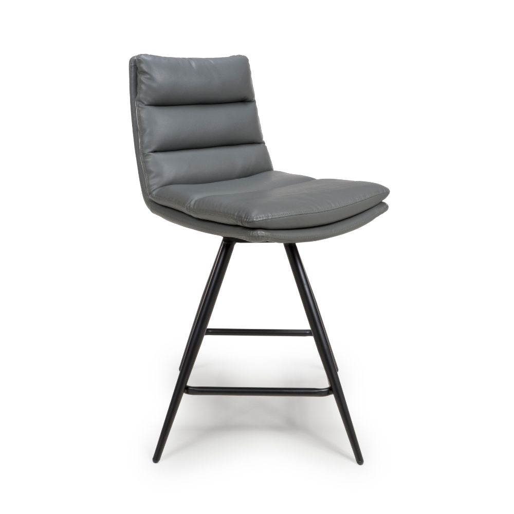 Nobo Swivel Counter Chair - Grey (sold in 2's) - Image 5