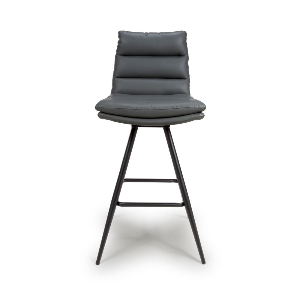 Nobo Swivel Bar Chair - Grey (sold in 2's) - Main Image