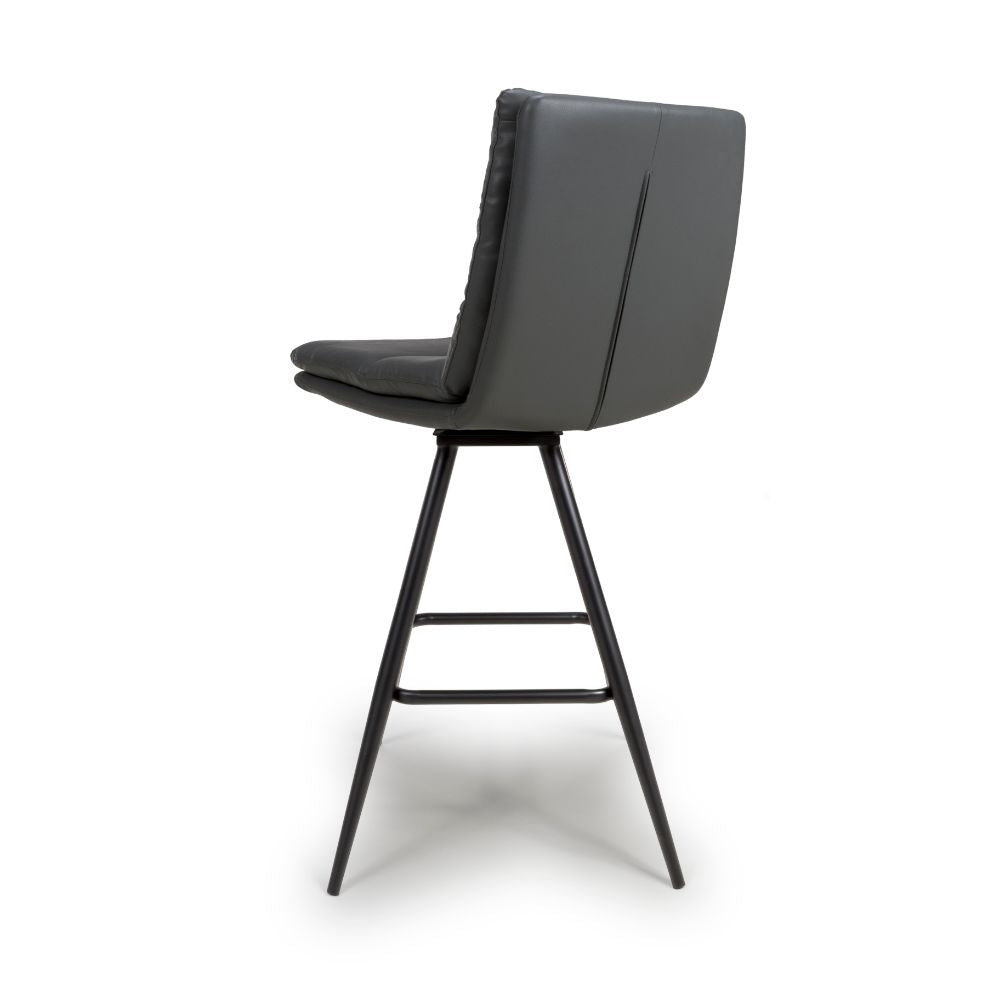 Nobo Swivel Bar Chair - Grey (sold in 2's) - Image 2