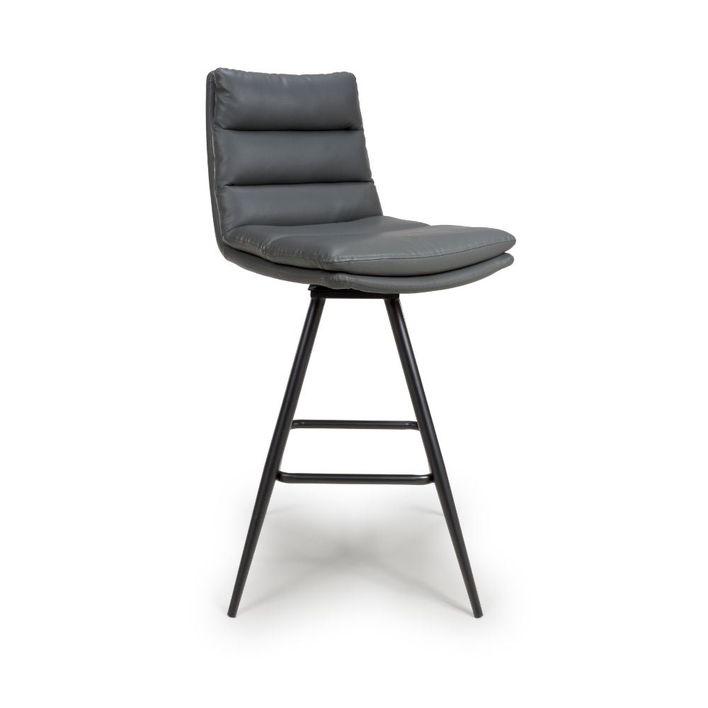 Nobo Swivel Bar Chair - Grey (sold in 2's) - Image 5
