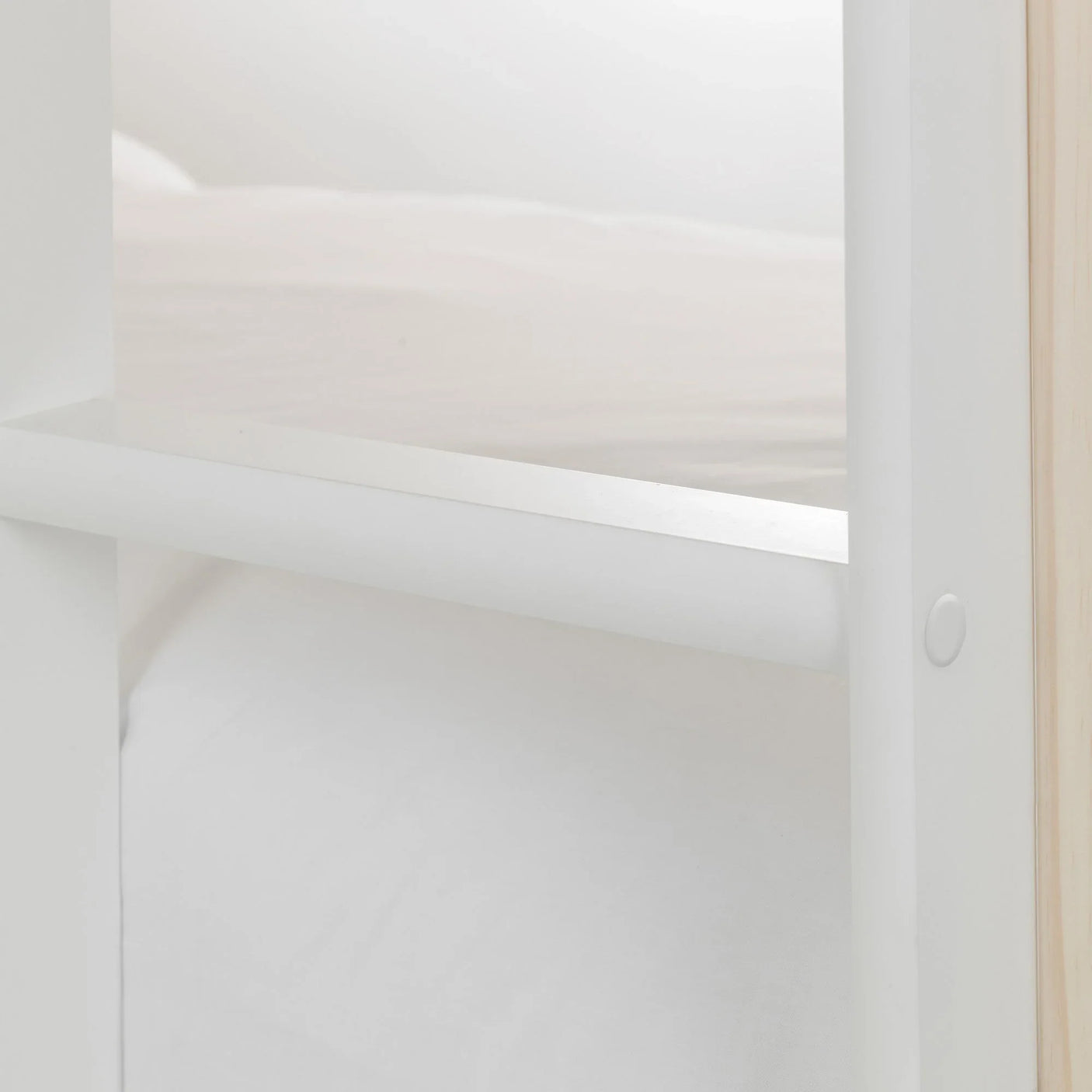 Nova Bunk Bed - White and Light Brown - NOV001