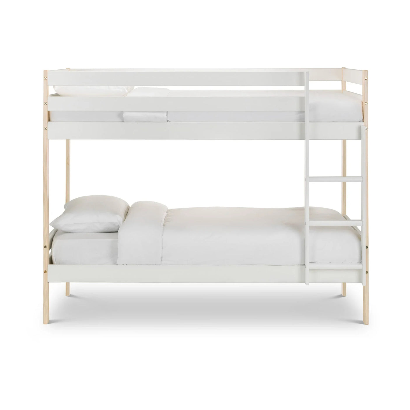 Nova Bunk Bed - White and Light Brown - NOV001
