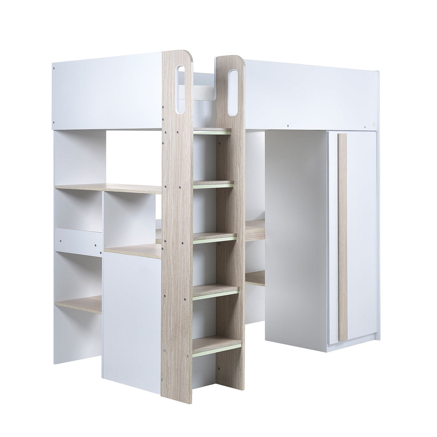 Ocean Highsleeper - White and Light Brown - OCE001