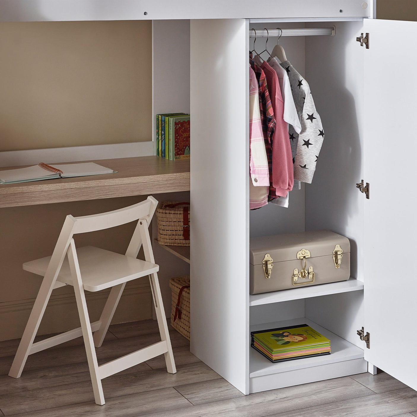 Ocean Highsleeper - White and Light Brown - OCE001