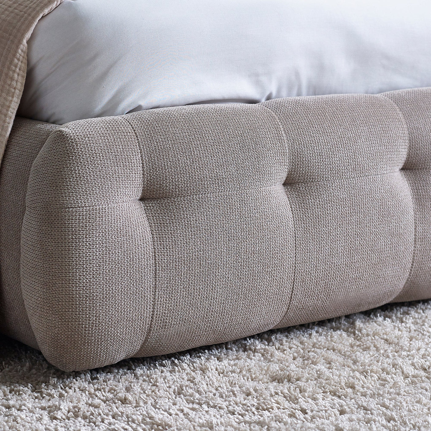 Odette Bed - Taupe / Double - ODE001