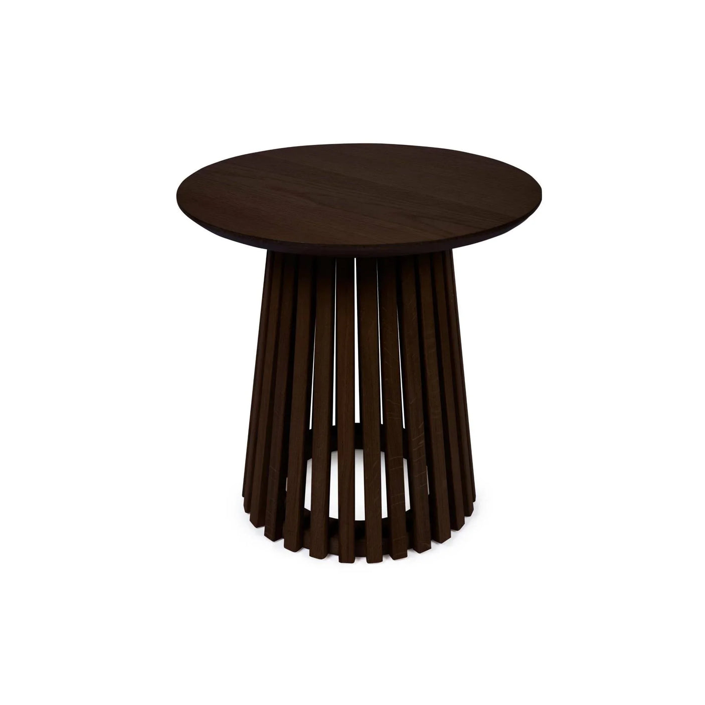 Ollie Round Lamp Table - Light Brown - OLL004