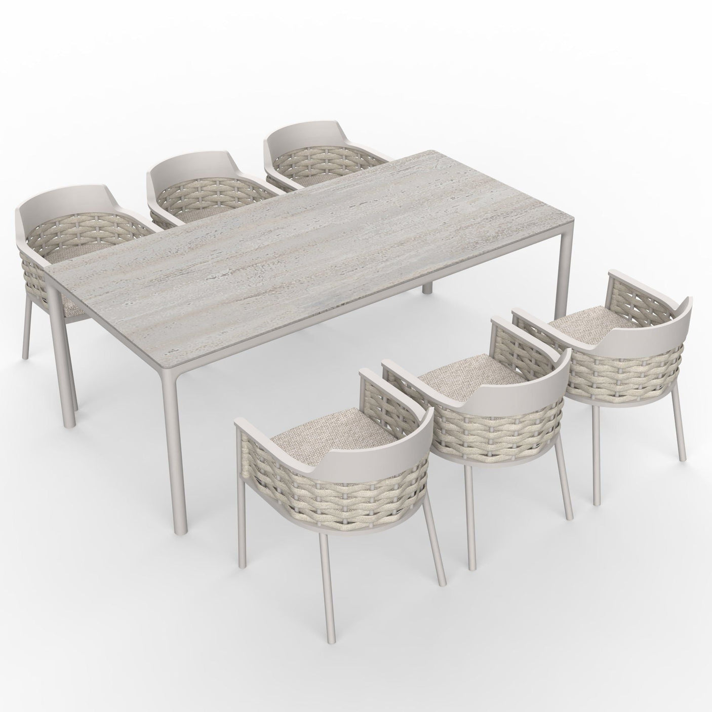 Image of OLMA 6-Seater Dining Table & Chairs