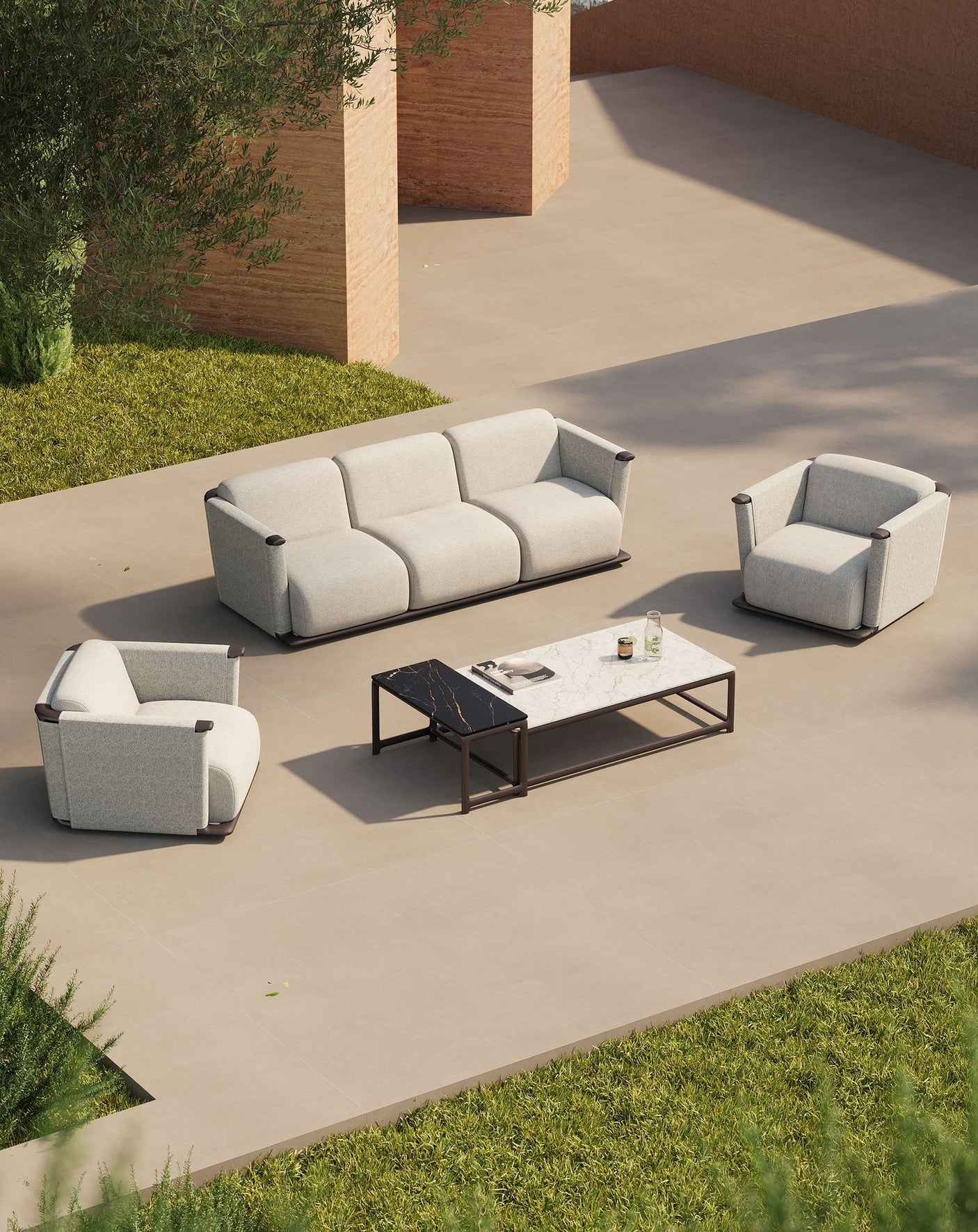 Image of ORYN 5-Seater Lounging Set with Coffee & Side Table