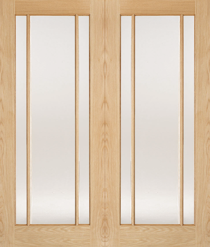 Oak Lincoln Glazed 3L Pairs - Standard - 1981 x 914 (36") x 40mm