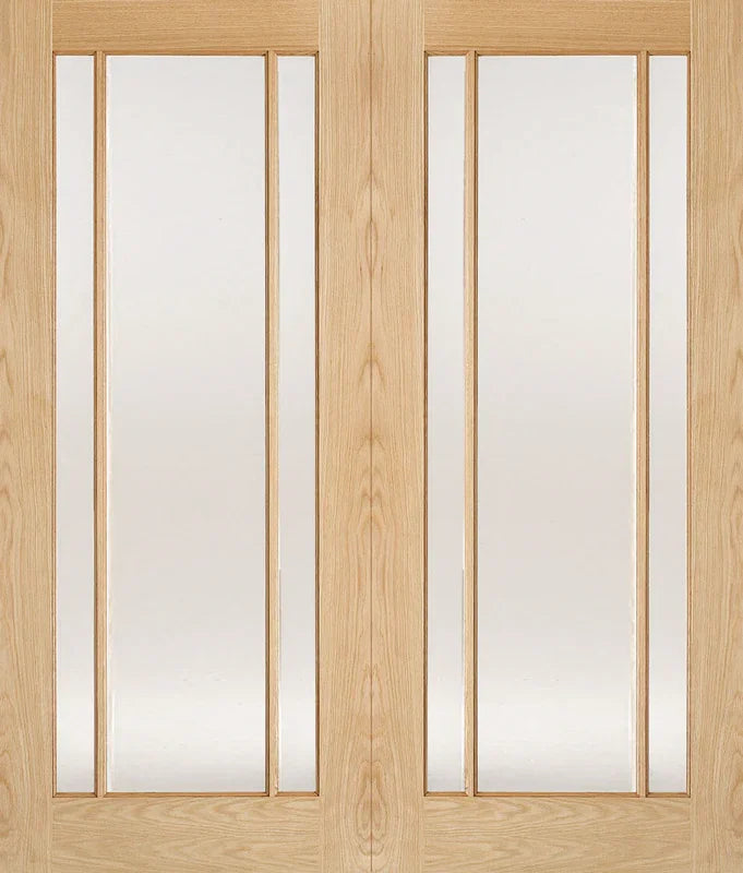 Oak Lincoln Glazed 3L Pairs - Standard - 1981 x 914 (36") x 40mm