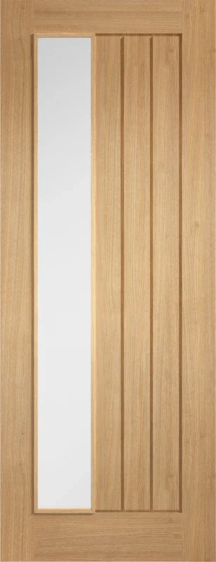 Oak Mexicano Clear Glazed Offset - Pre-finished Oak - 1981 x 686 (27") x 35mm