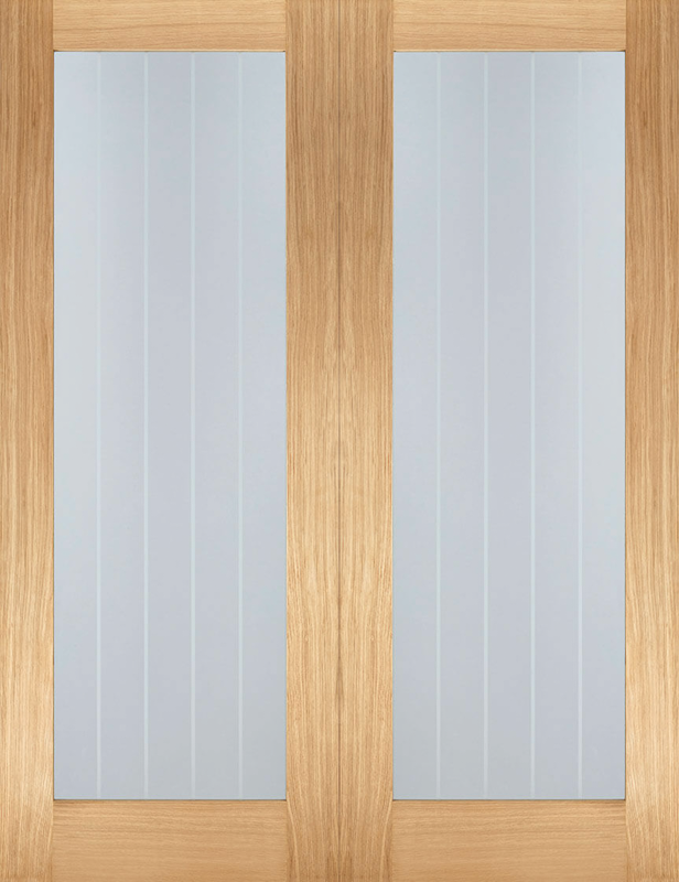 Oak Mexicano Glazed Pair - Standard - 1981 x 914 (36") x 40mm