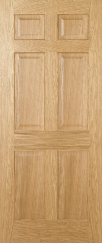 Oak Regency 6P Pre Finished - Pre-finished Oak - 1981 x 610 (24") x 35mm