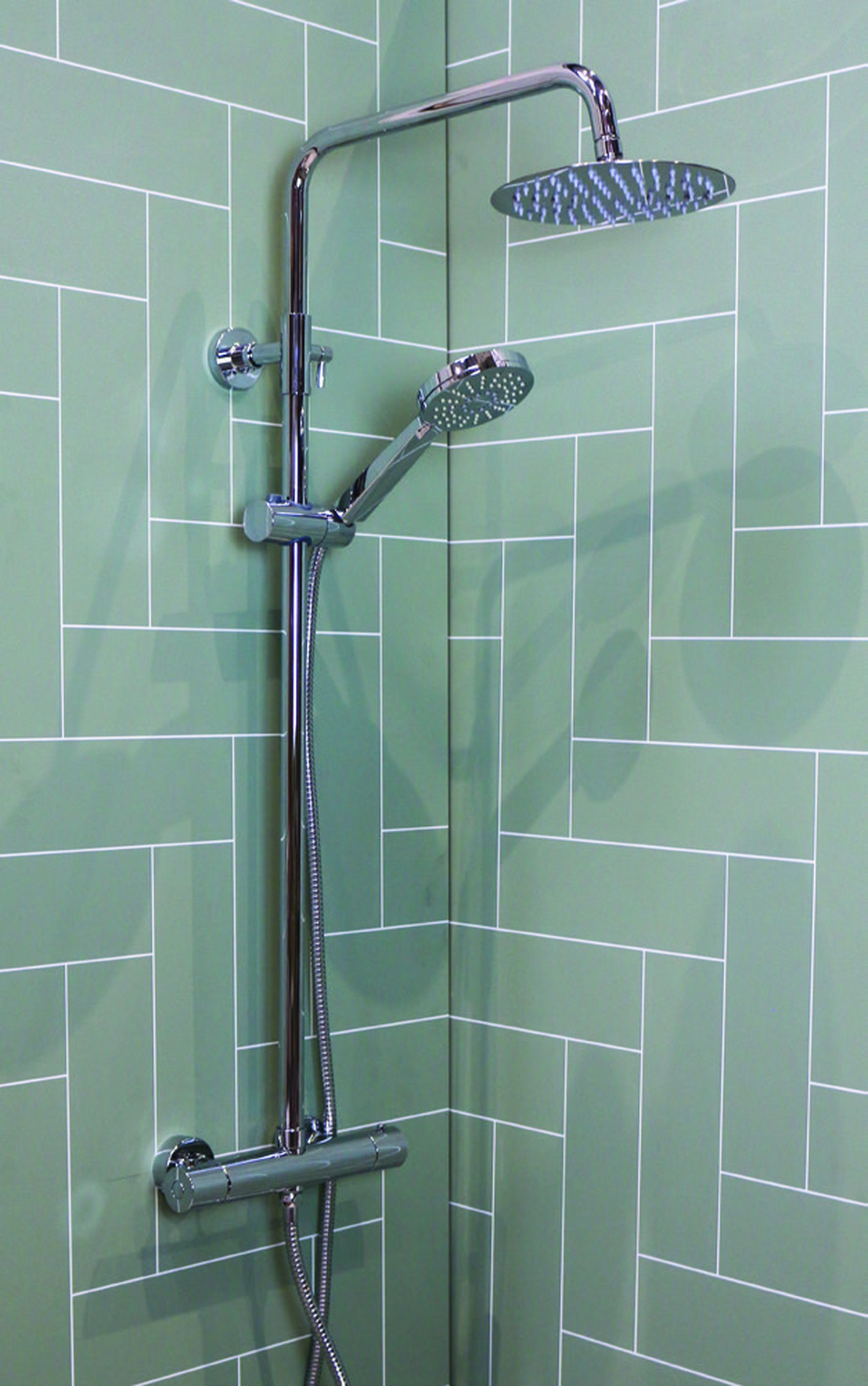 Pier Shower Pipe Kit Chrome