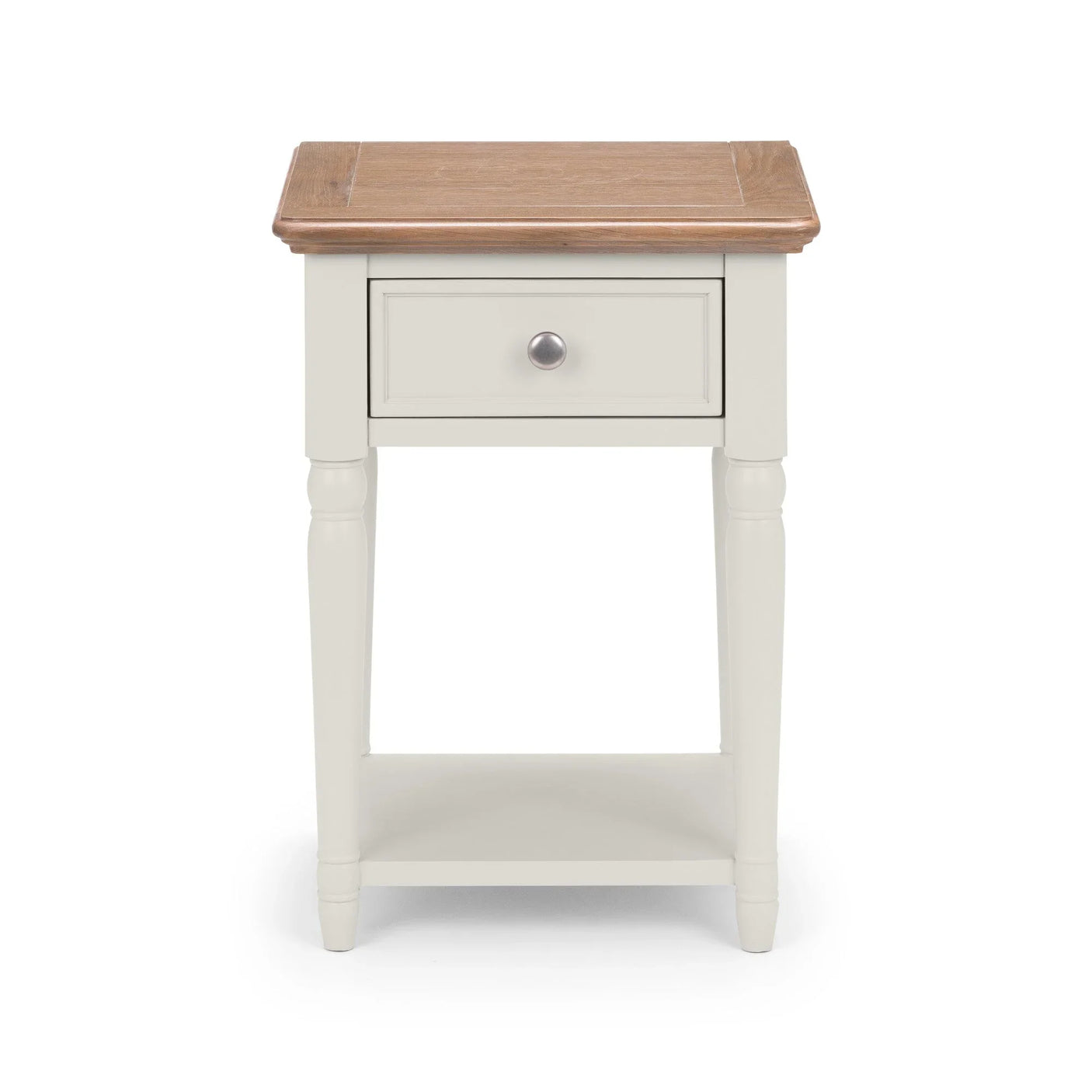 Provence 1 Drawer Lamp Table - Light Brown - PRO104