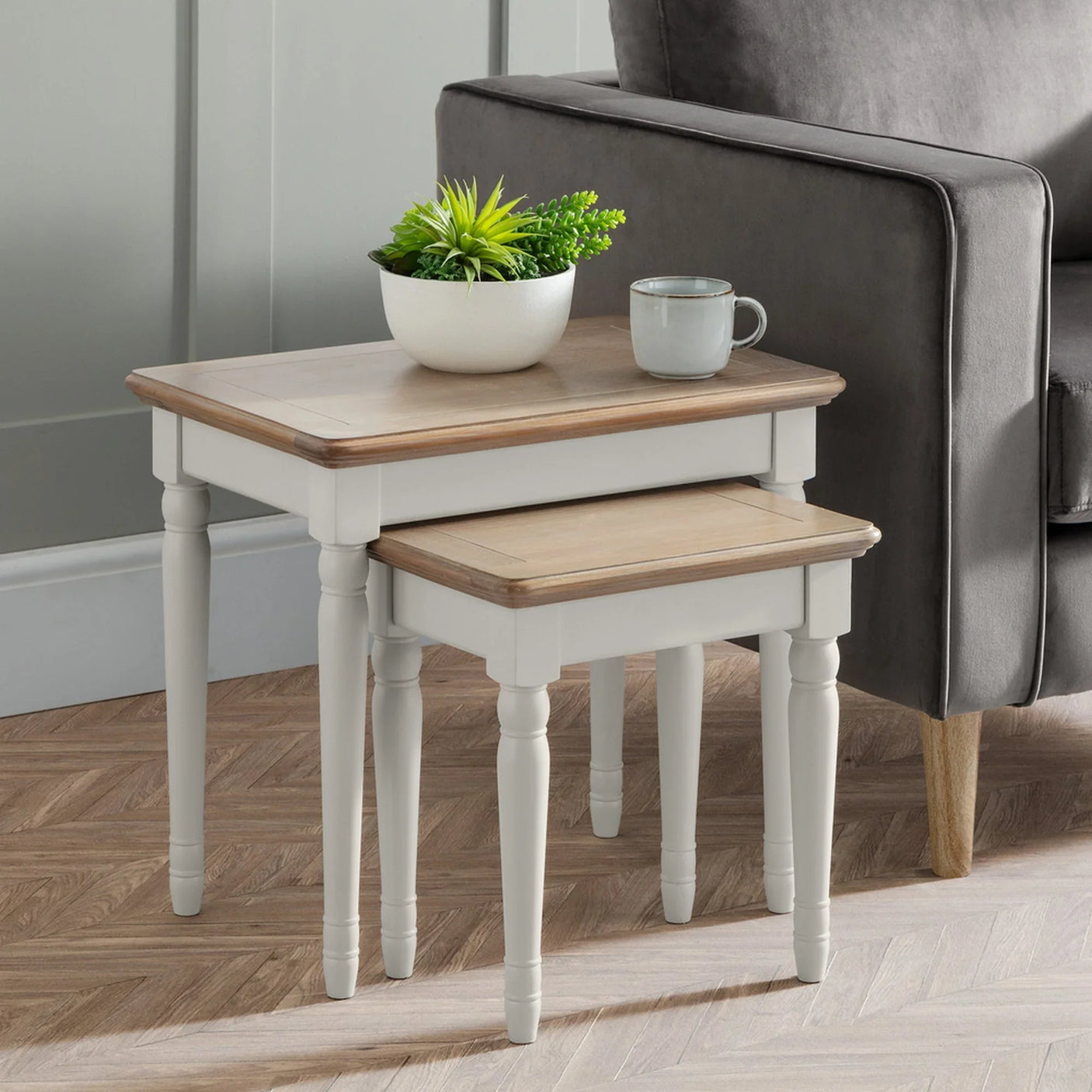 Provence Nest Of Tables - Light Brown - PRO107