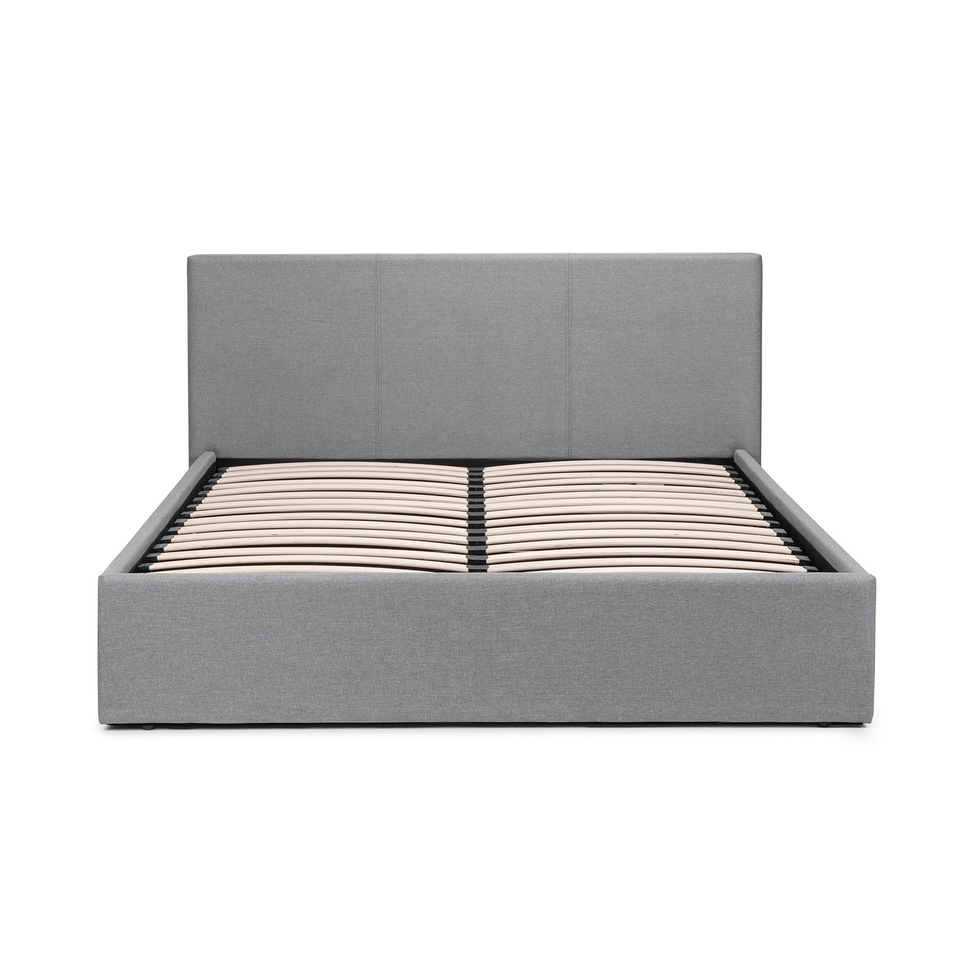 Rialto Ottoman Lift-Up Storage Bed - Light Grey / Double - RIA301