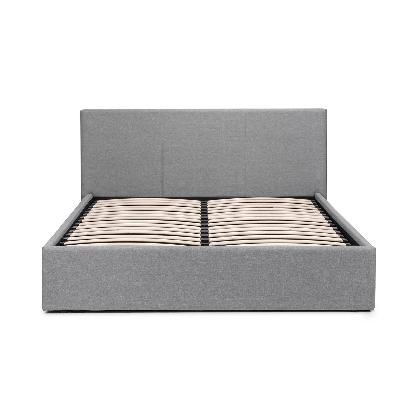 Rialto Ottoman Lift-Up Storage Bed - Light Grey / Double - RIA301