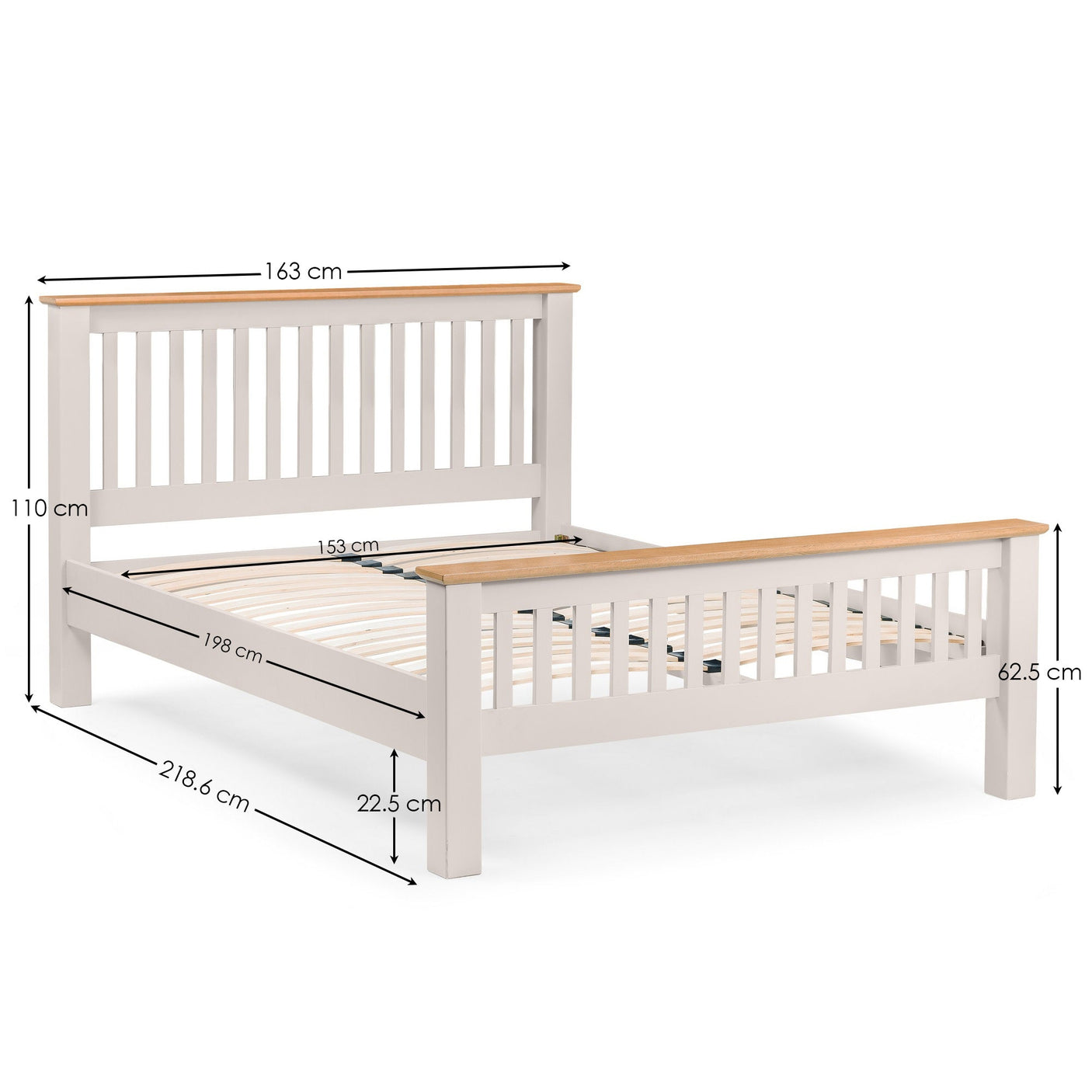 Richmond Bed - Grey / Double - RIC401