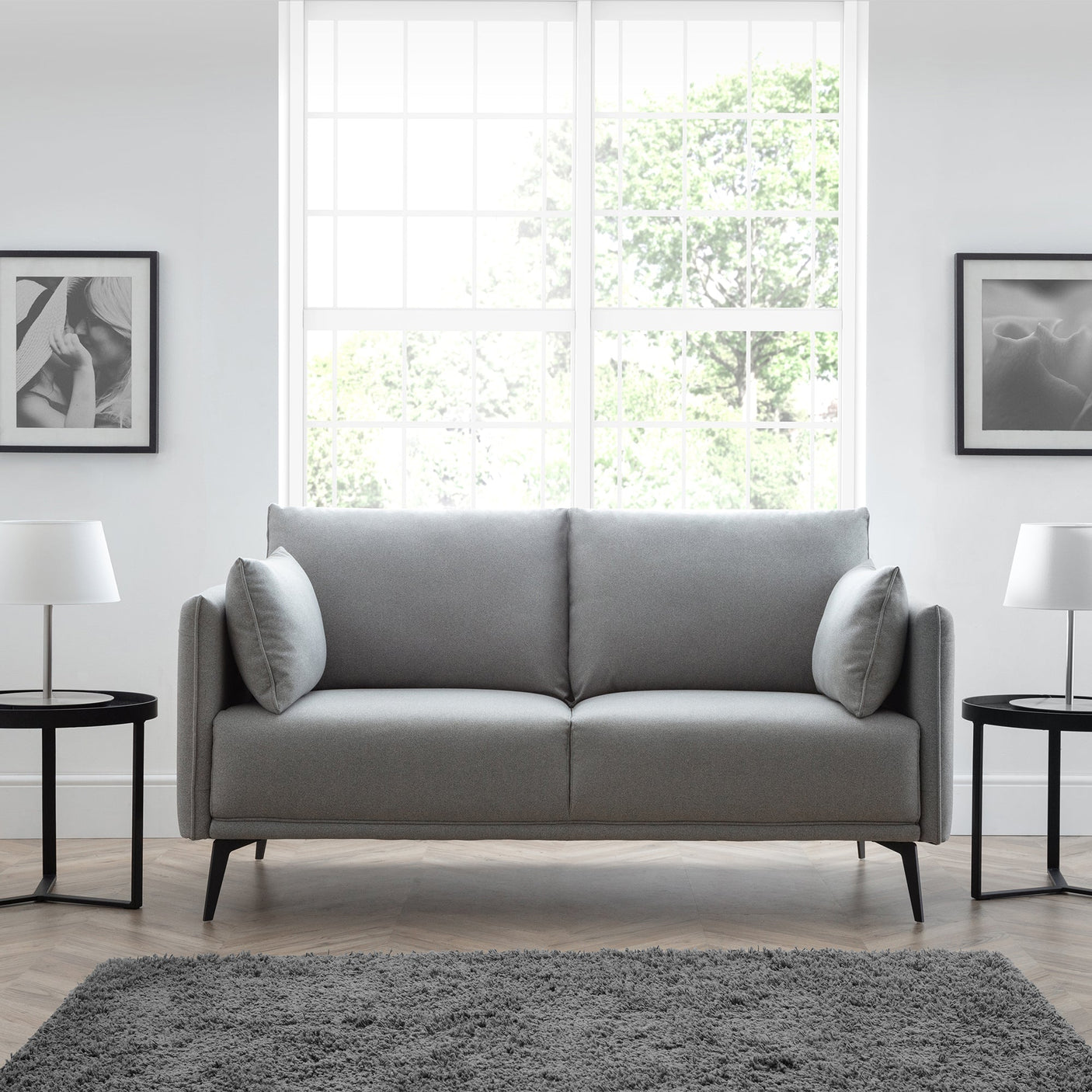Rohe 2 Seater Sofa - Grey - ROH002
