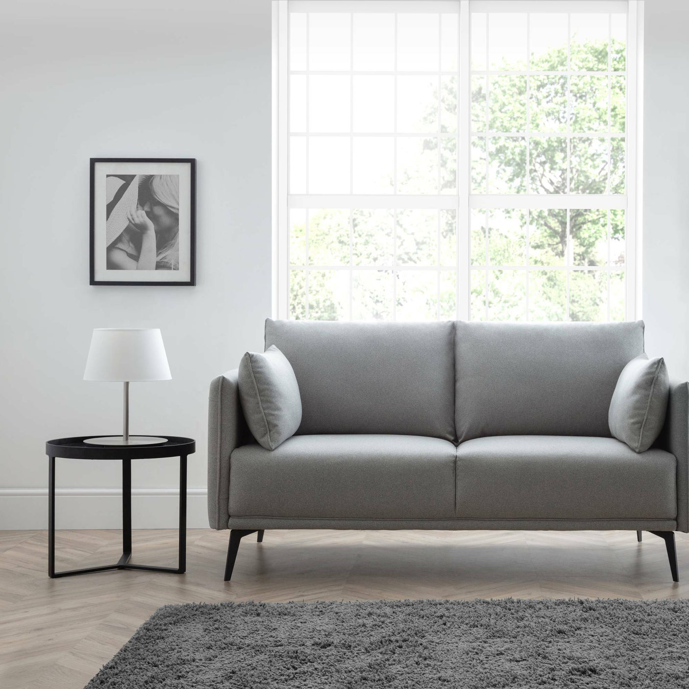 Rohe 2 Seater Sofa - Grey - ROH002