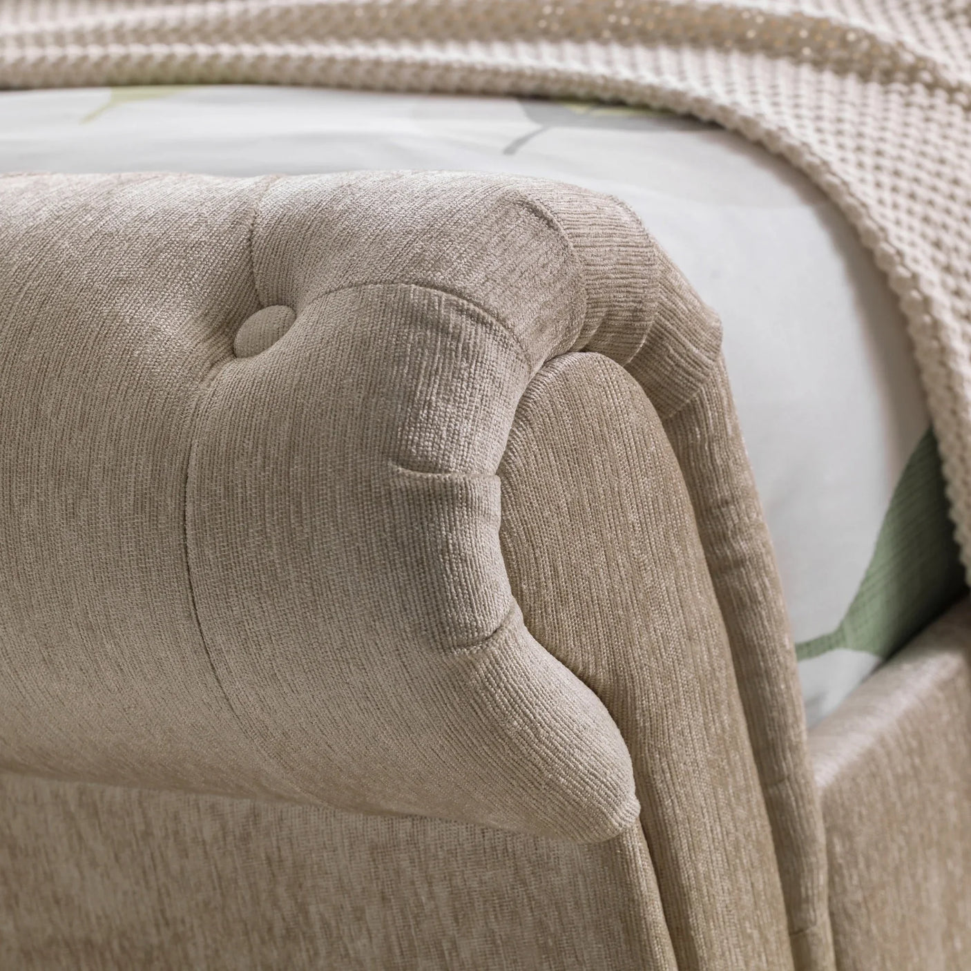 Ravello 2 Drawer Storage Bed - Beige / King - RAV004