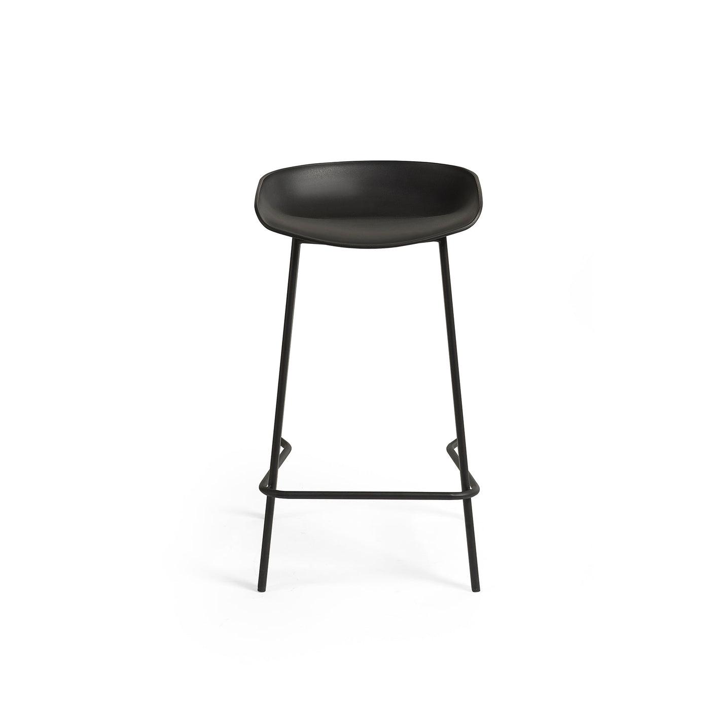 Renzo Bar Stool (Set of 2) - Black - REN012