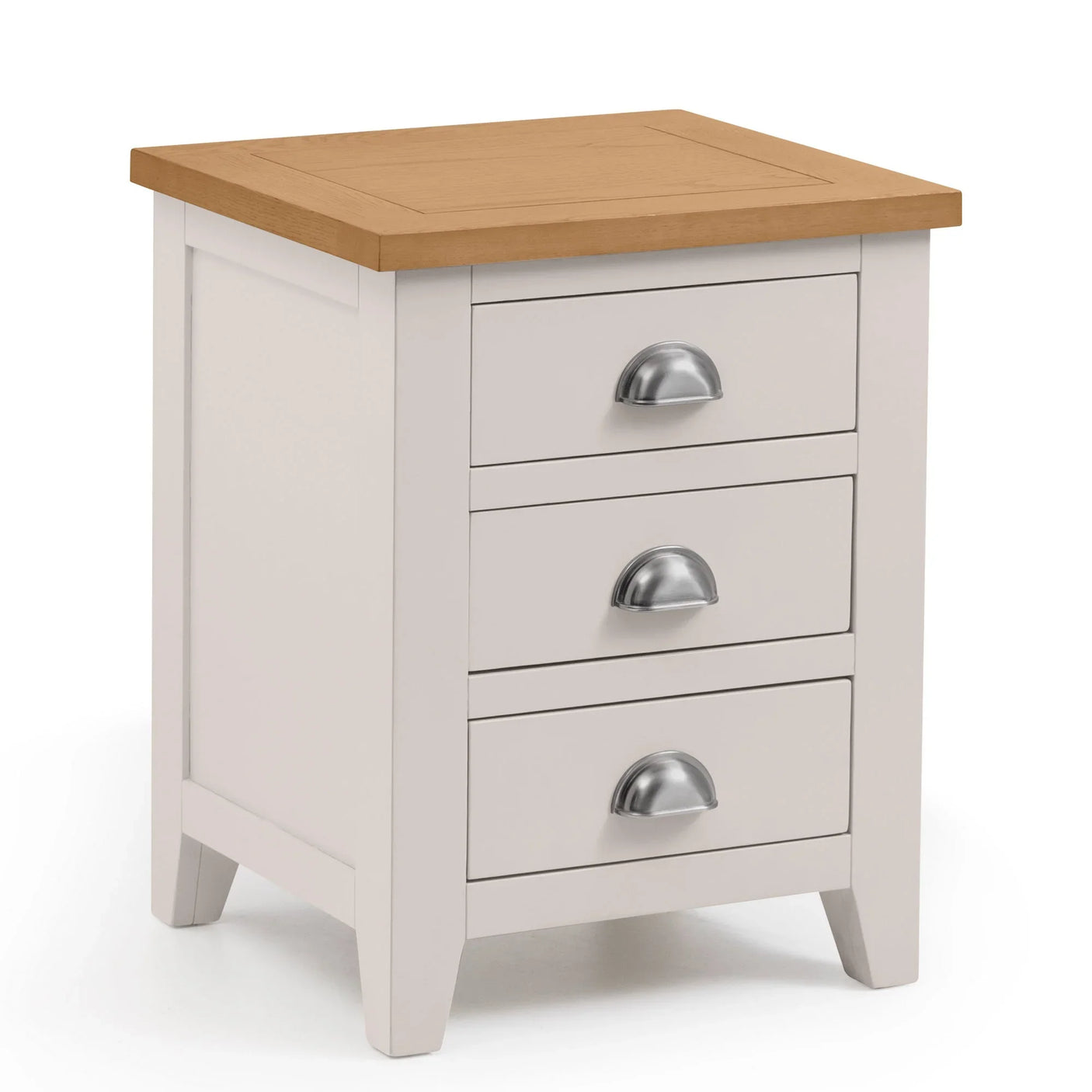 Richmond 3 Drawer Bedside - Grey - RIC301
