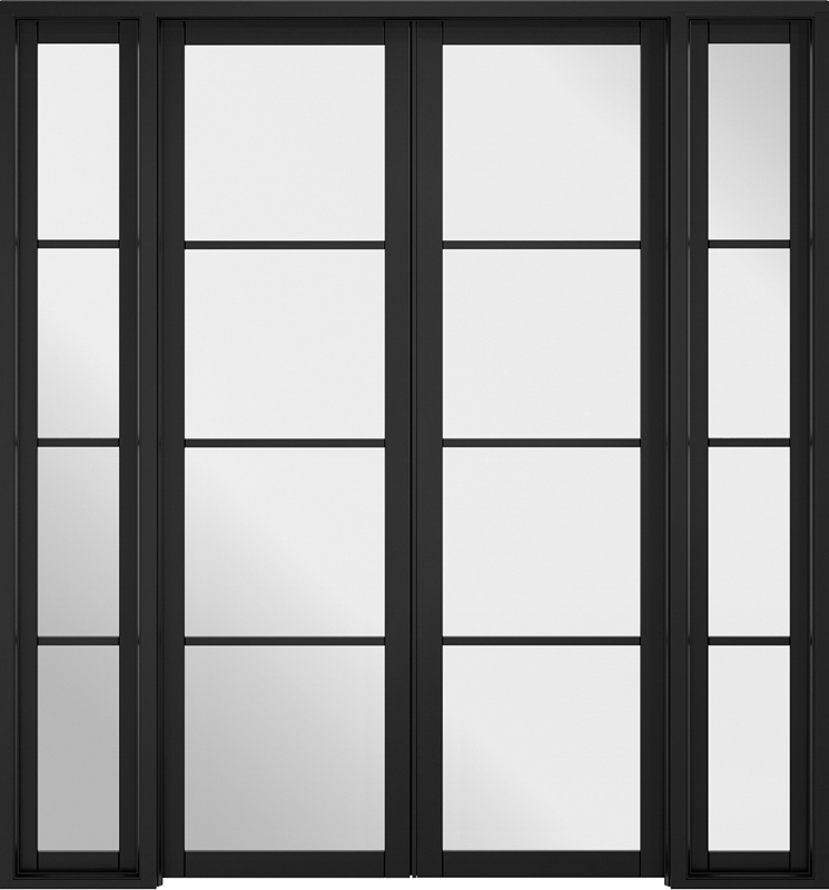 Room Divider Black Soho W6 - Standard - 2031 x 1904 (75") x 35mm