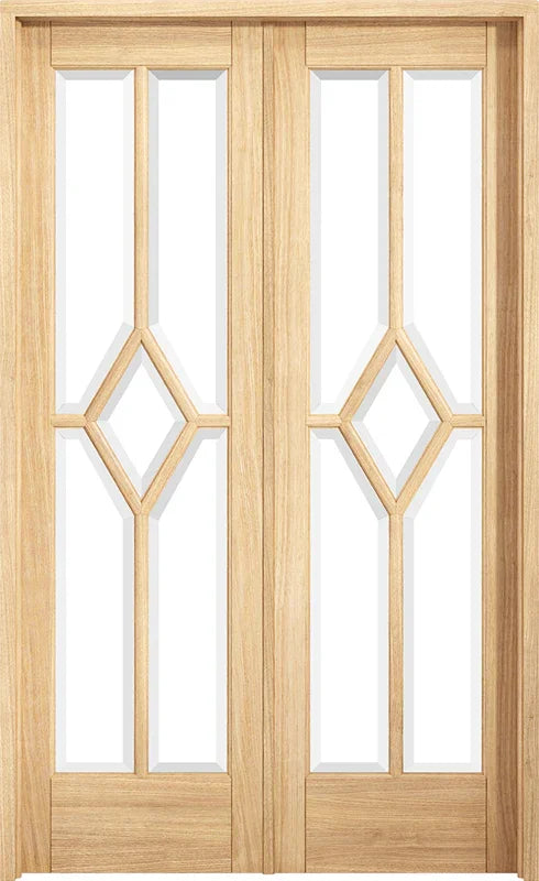 Room Divider Oak Reims W4 - Pre-finished Oak