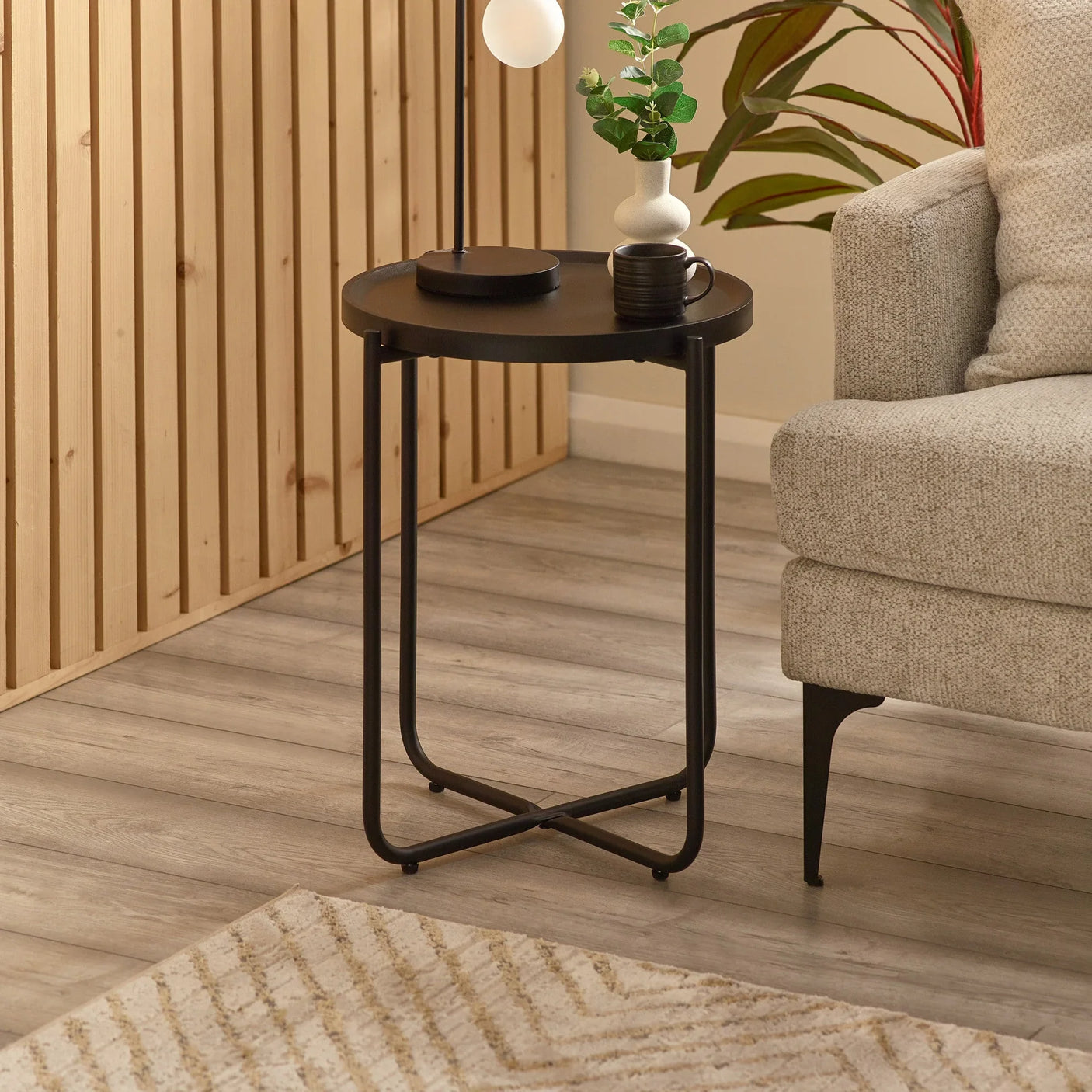 Sagrada Coffee & Lamp Table Set - Black - SAG001