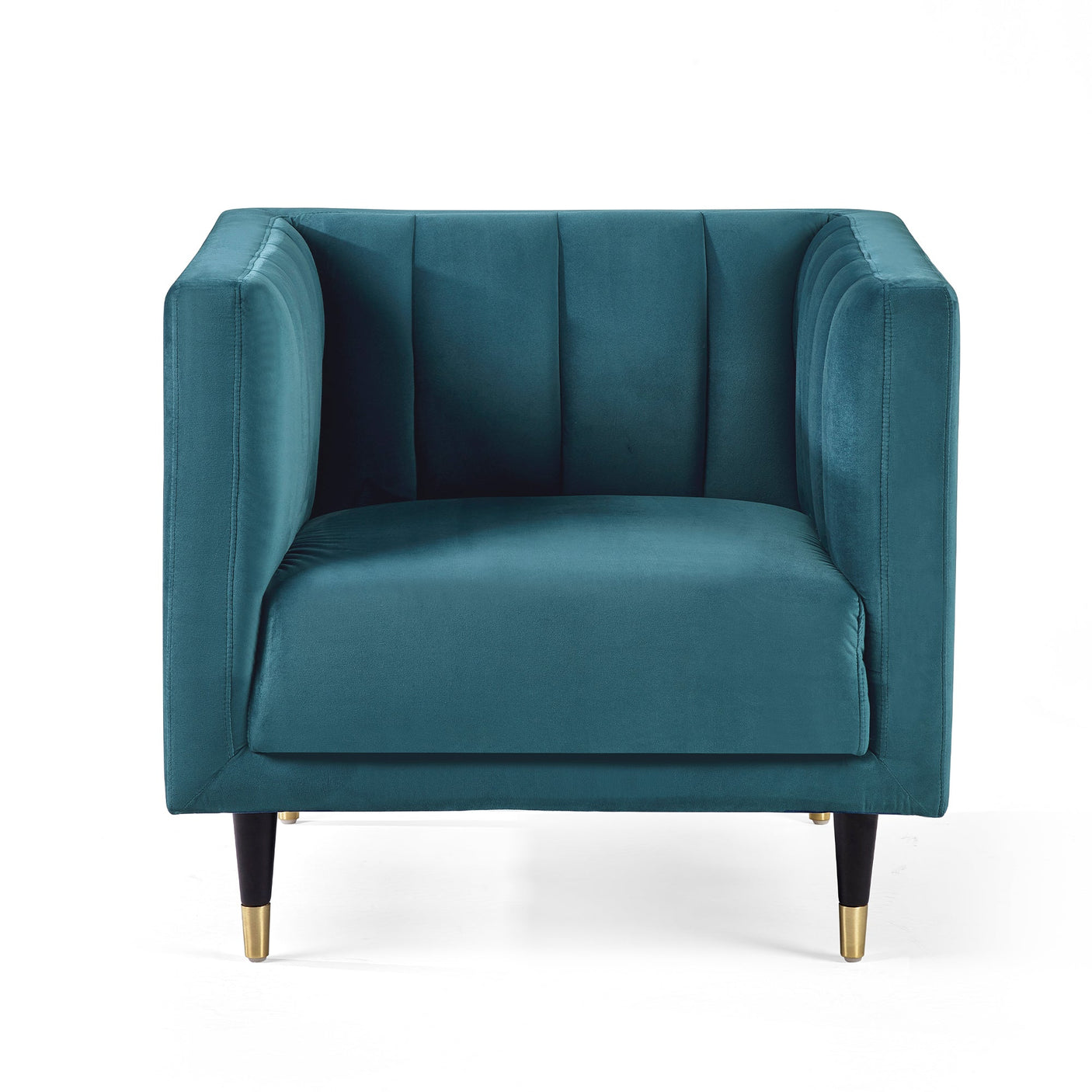 Salma Scalloped Back Chair - Teal - SAL401