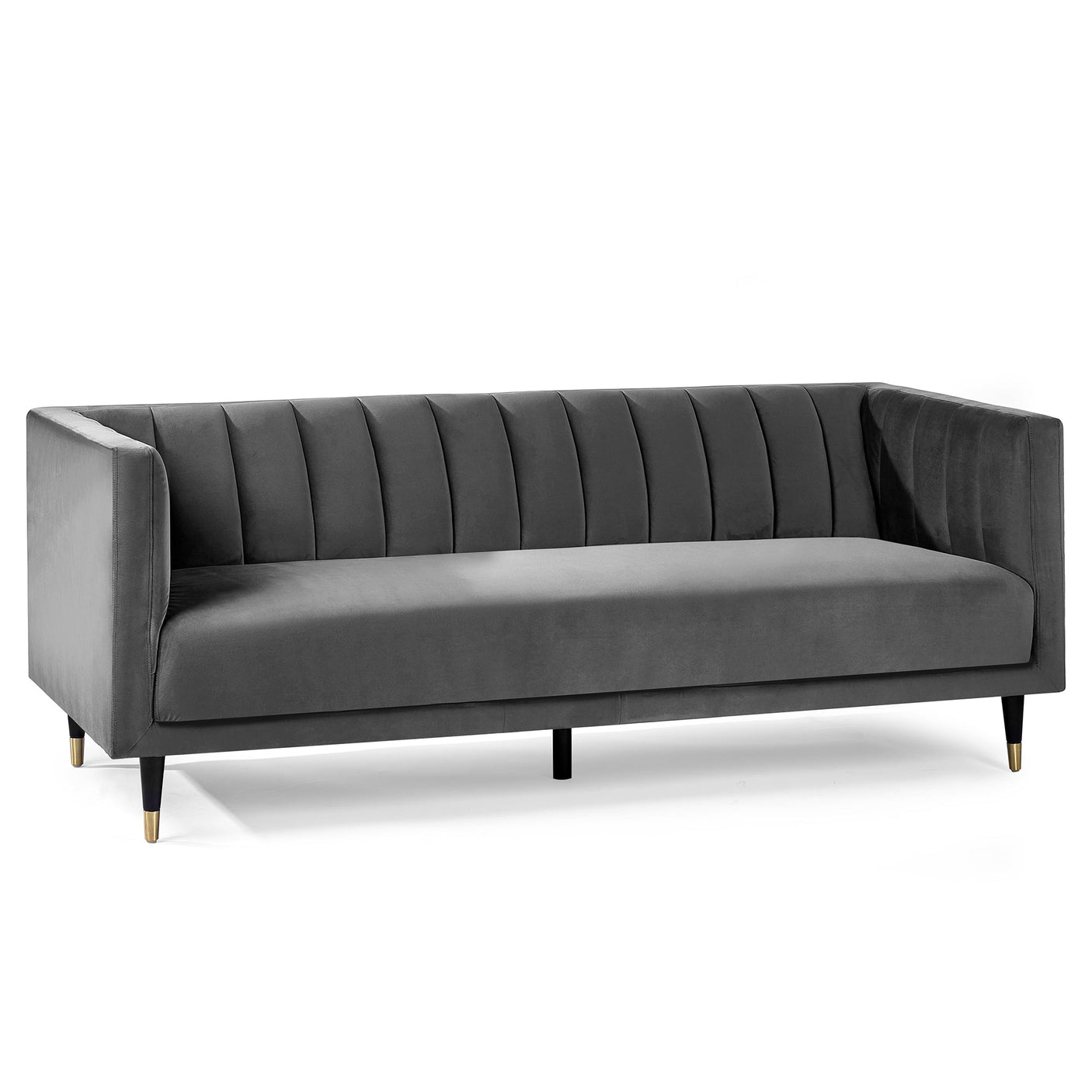 Salma Scalloped Back 3 Seater Sofa - Teal - SAL403