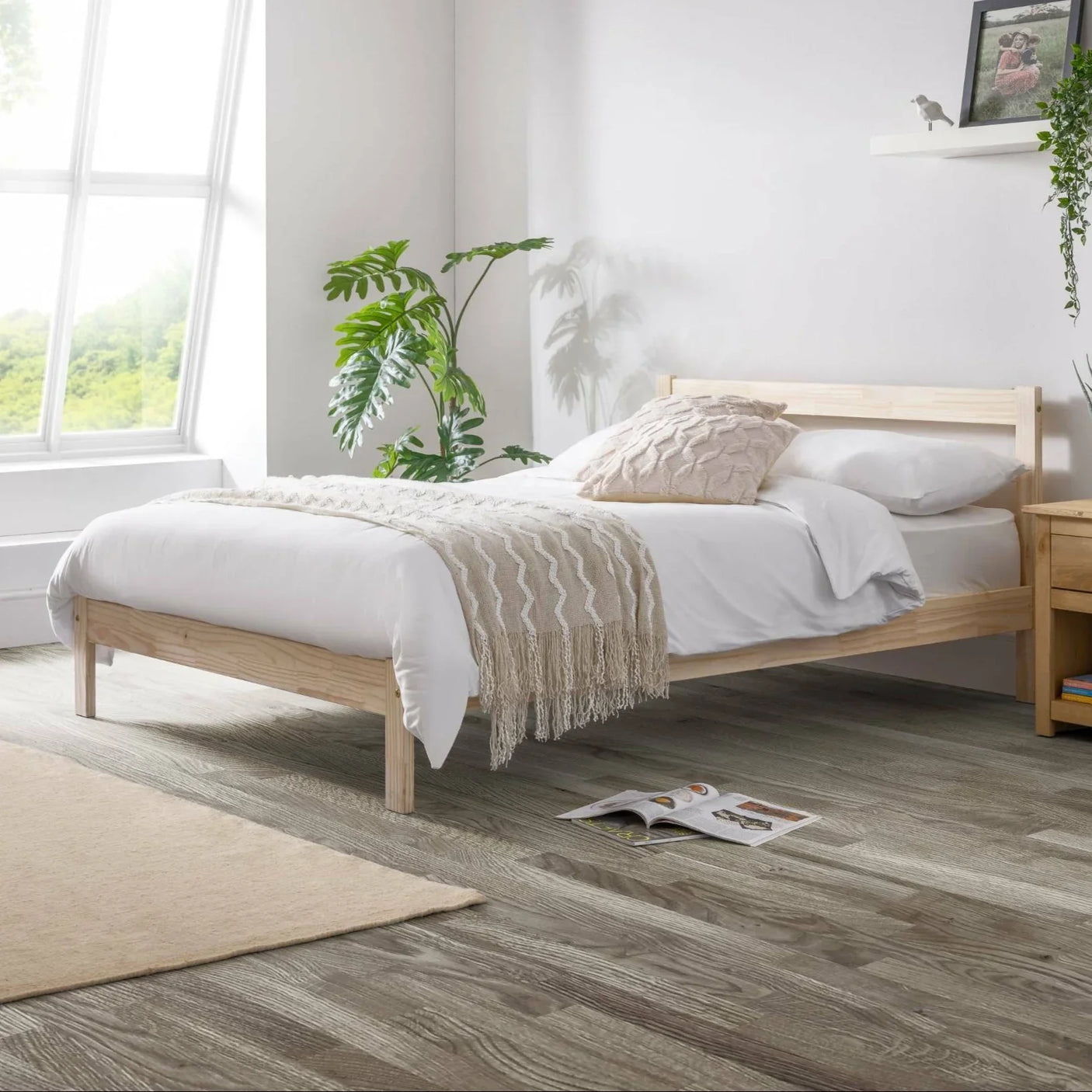 Sami Bed - Light Brown / Double - SAM002