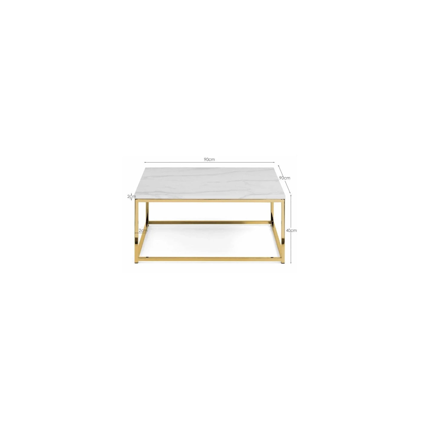 Scala Coffee Table - Gold - SCA501