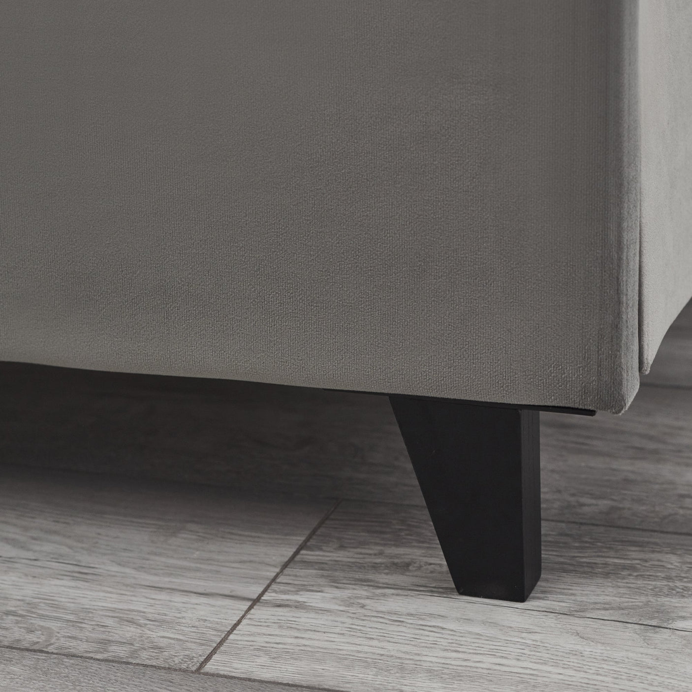 Shoreditch High Headboard Bed - Grey / Double - SHO203